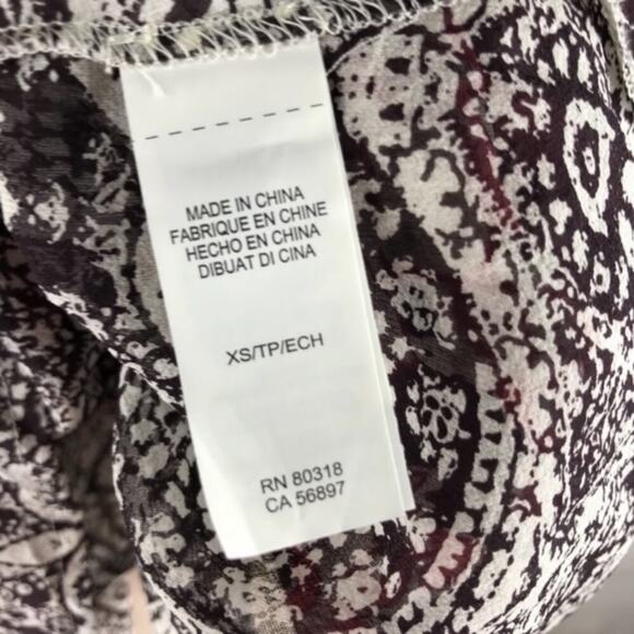 Lucky Brand Silk Tank Top Floral Mixed Print Pink Double Layer Womens Size XS - Picture 7 of 8